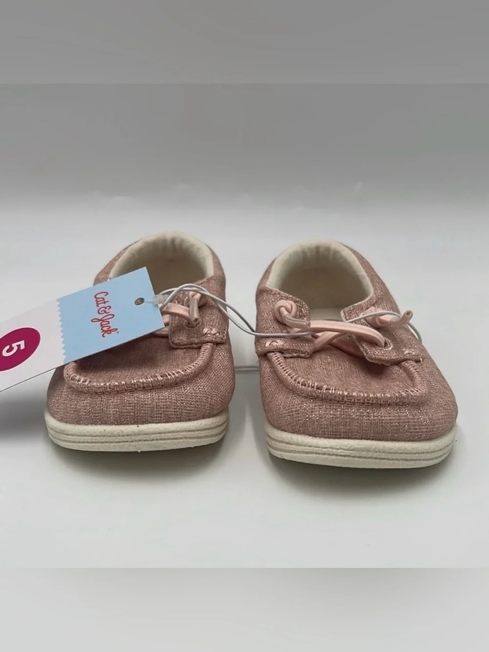 NWT Cat & Jack Kids Bobby Slip-On Sneakers Pink Size 5